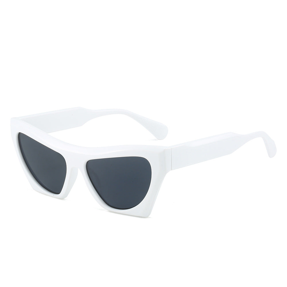 Wholesale Cat-eye Fashion Simple Two-color Large Frame Versatile Sunglasses